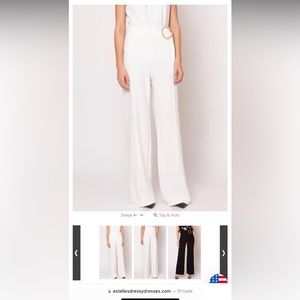 Gracia NWT Size S - Crepe Palazzo Buckle Waist Pants